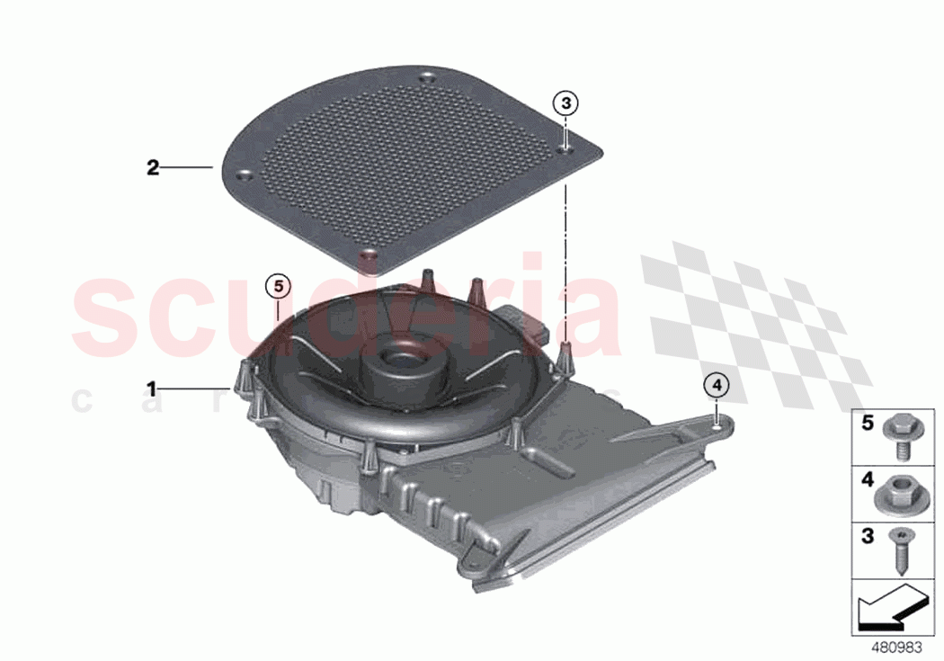 Components central bass of Rolls Royce Rolls Royce Ghost Extended RR22(2019-2023)