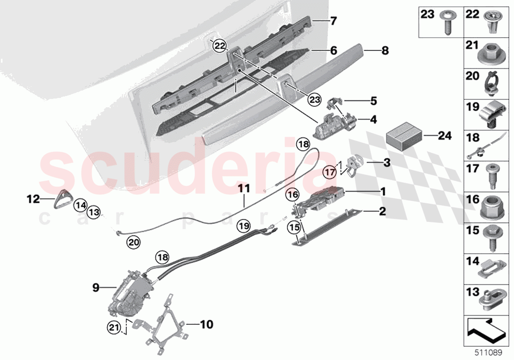 Tailgate locking system of Rolls Royce Rolls Royce Ghost Extended RR22(2019-2023)