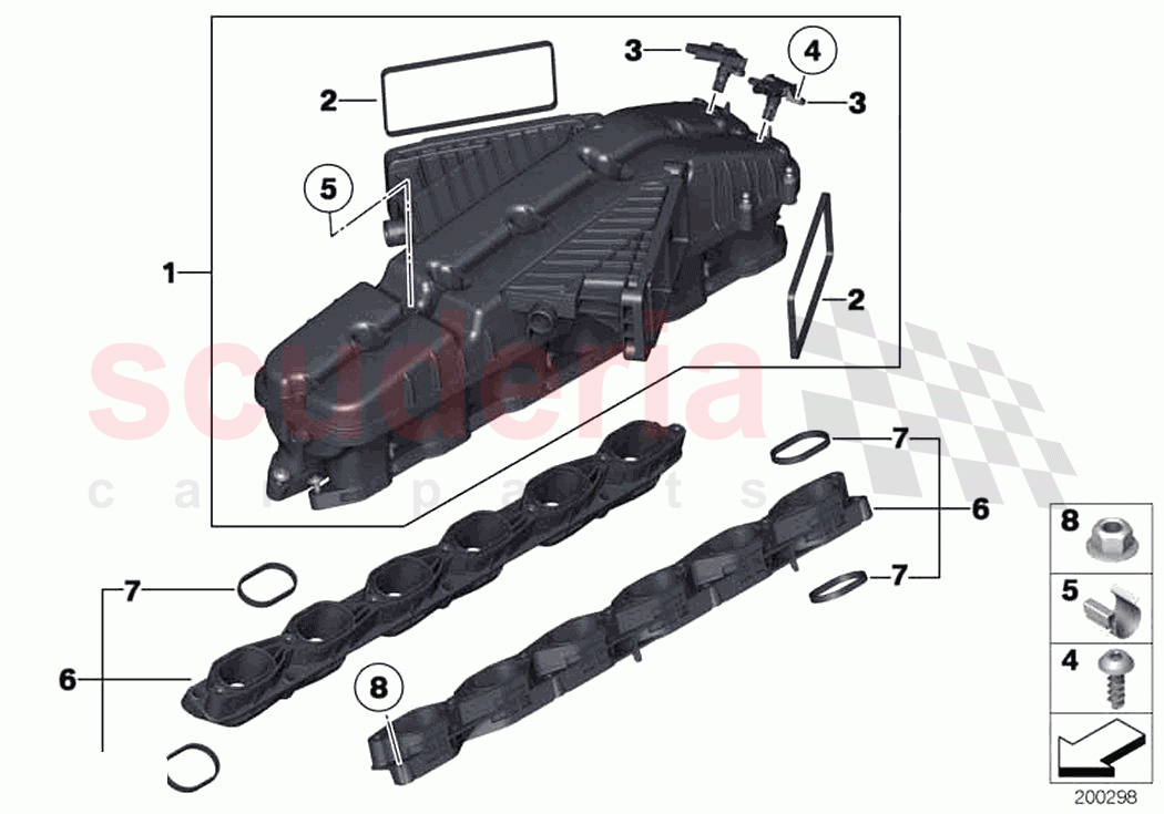 Intake manifold of Rolls Royce Rolls Royce Ghost Extended RR22(2019-2023)
