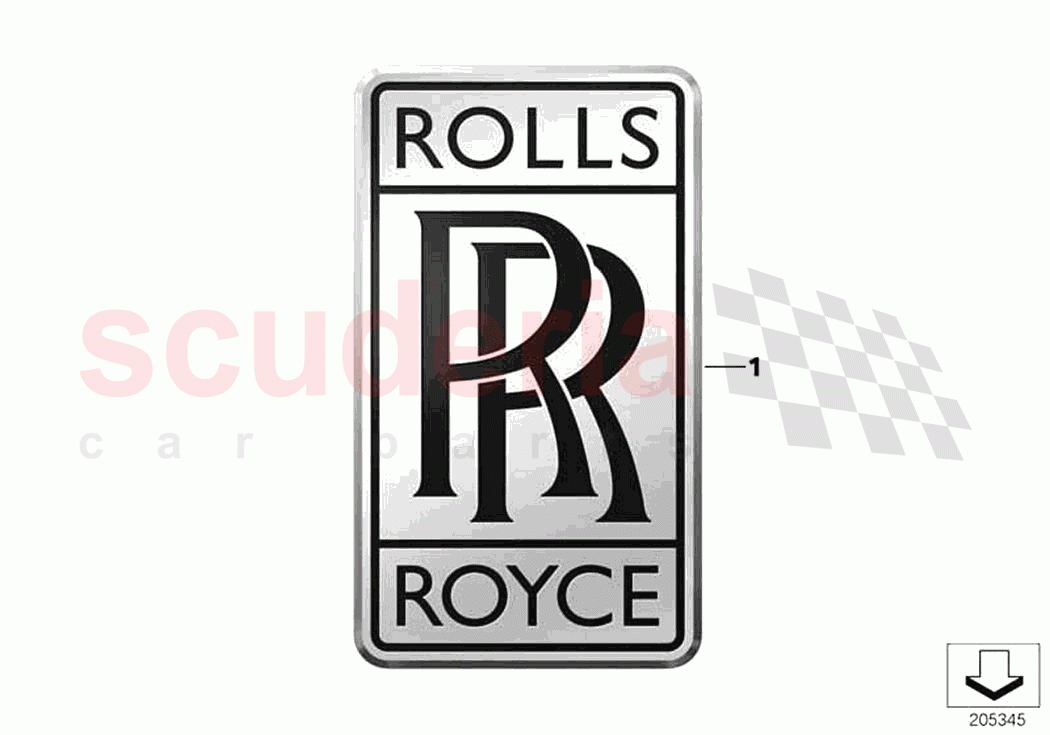 Emblems letterings of Rolls Royce Rolls Royce Ghost Extended RR22(2019-2023)