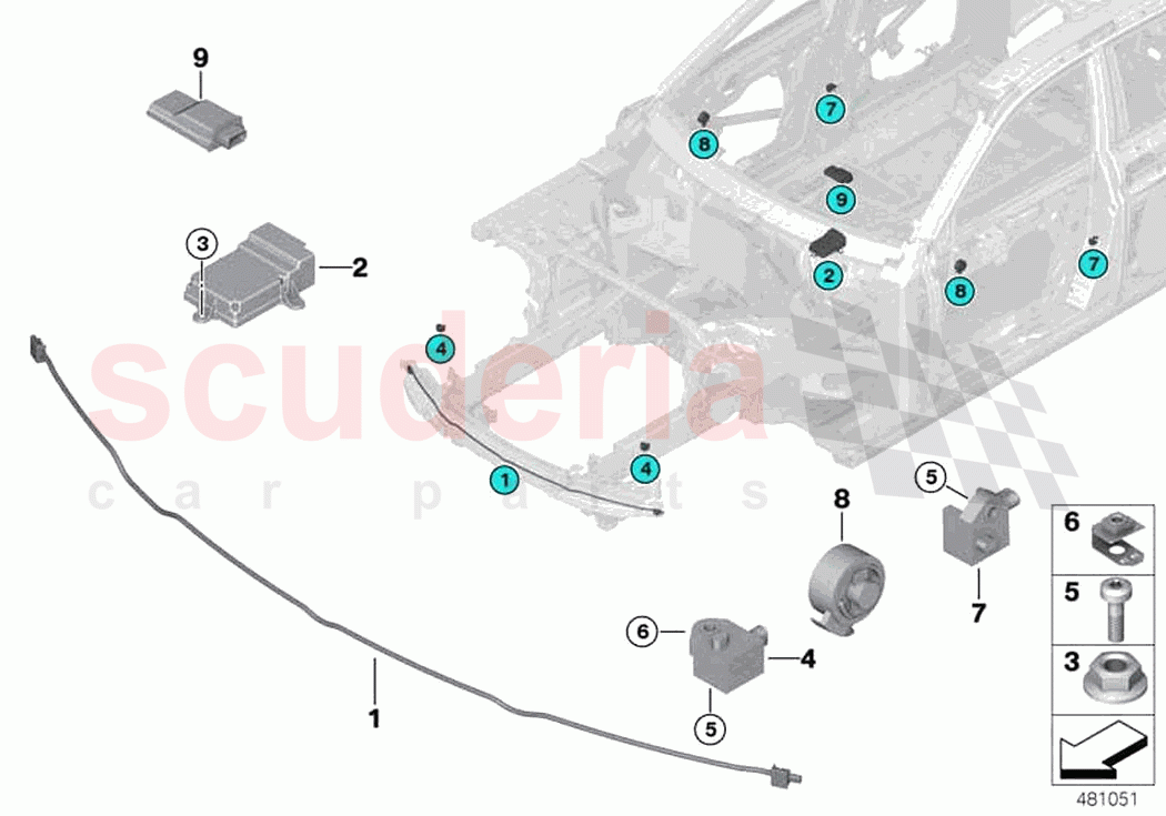 Electric parts airbag of Rolls Royce Rolls Royce Ghost RR21(2019-2023)