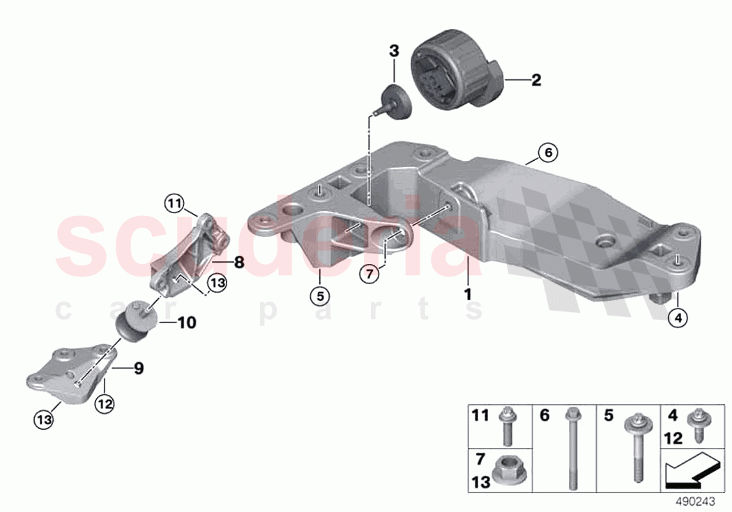 Gearbox suspension of Rolls Royce Rolls Royce Ghost RR21(2019-2023)