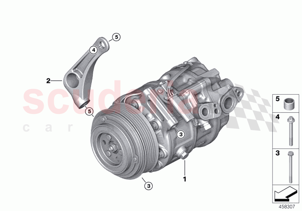 RP Air conditioning compressor of Rolls Royce Rolls Royce Ghost RR21(2019-2023)