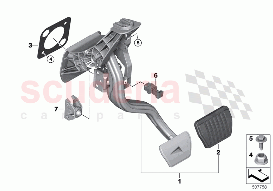 Pedal assembly automatic transmission of Rolls Royce Rolls Royce Ghost RR21(2019-2023)