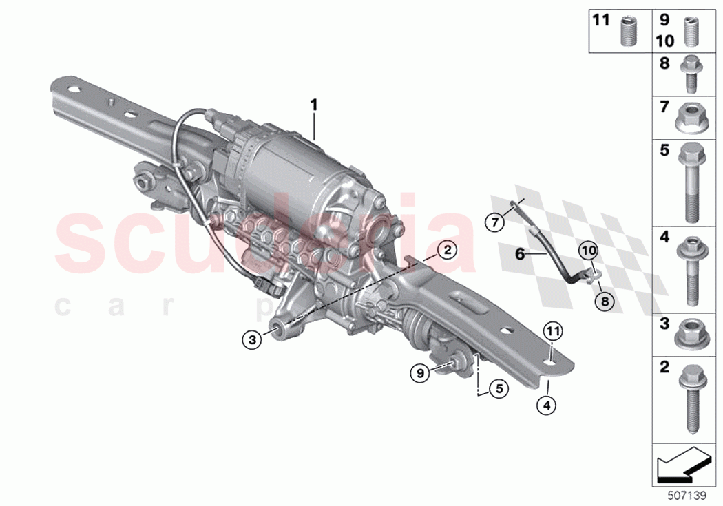 HSR actuator mounted parts of Rolls Royce Rolls Royce Ghost RR21(2019-2023)