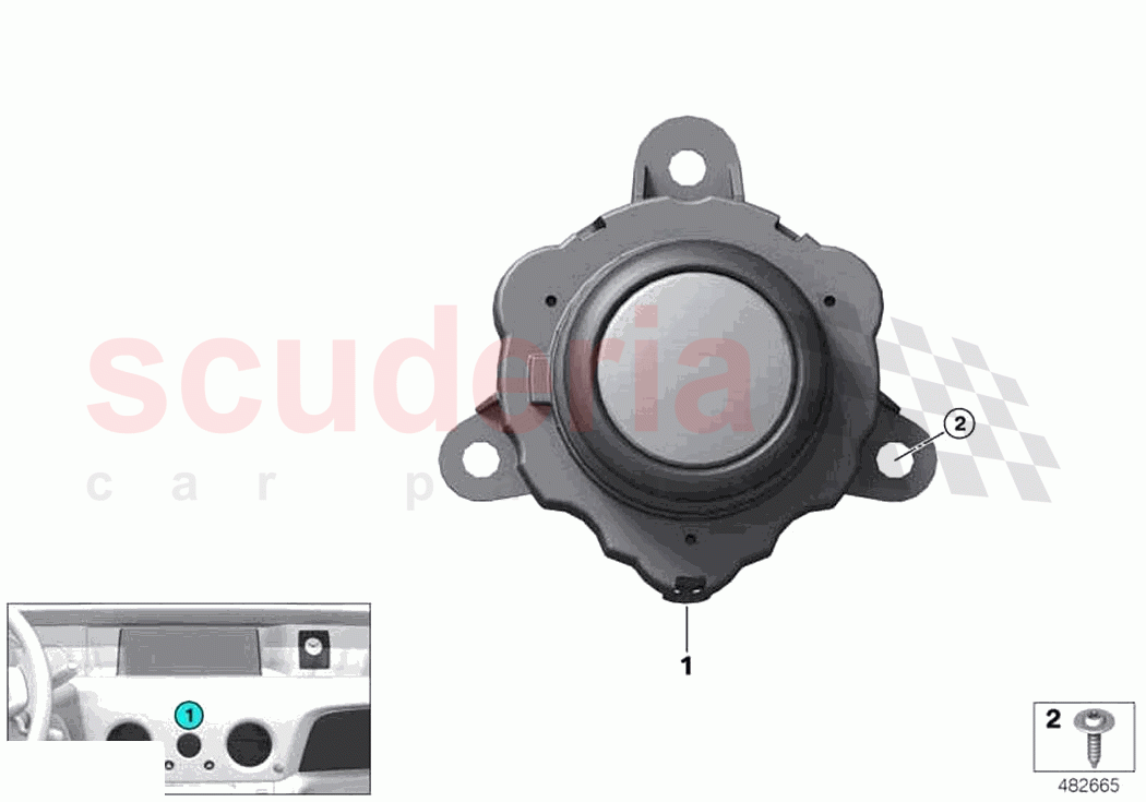 Audio turn knob of Rolls Royce Rolls Royce Ghost RR21(2019-2023)