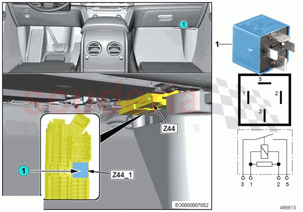 Relay terminal 30B Z44 1 of Rolls Royce Rolls Royce Ghost RR21(2019-2023)