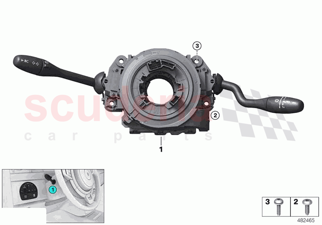 Switch cluster steering column of Rolls Royce Rolls Royce Ghost RR21(2019-2023)