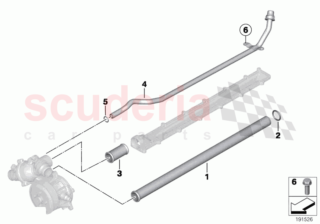 Cooling system pipe of Rolls Royce Rolls Royce Ghost RR4(2017-2019)