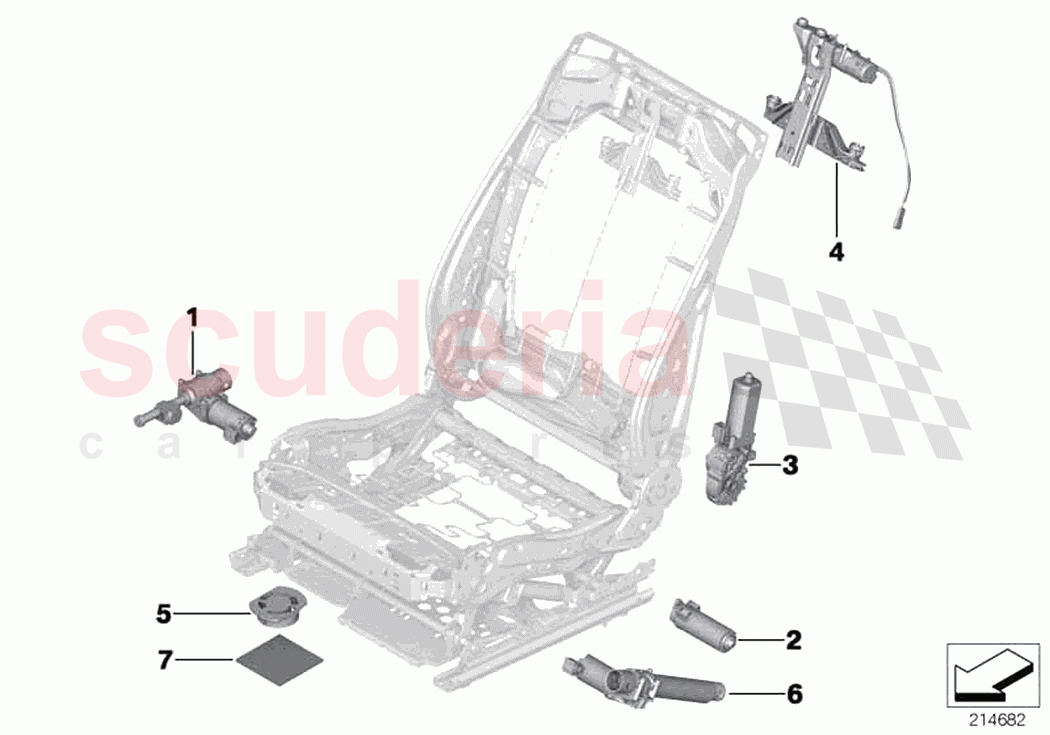 Seat front electrical system drives of Rolls Royce Rolls Royce Ghost RR4(2017-2019)