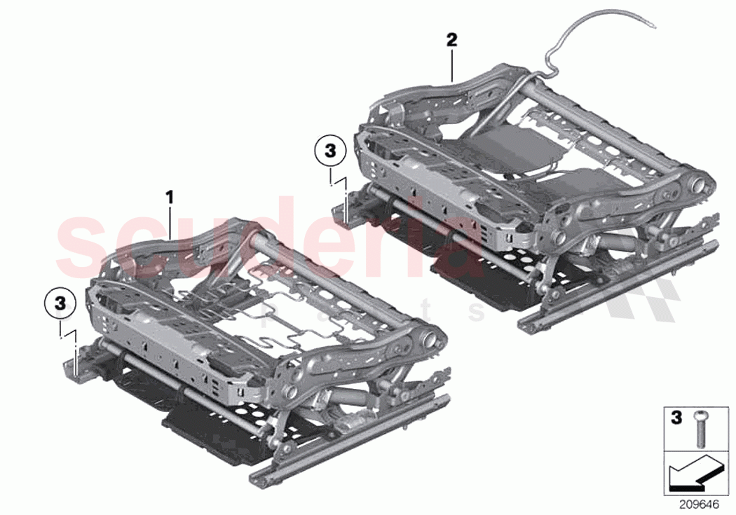 Seat front seat frame of Rolls Royce Rolls Royce Ghost RR4(2017-2019)