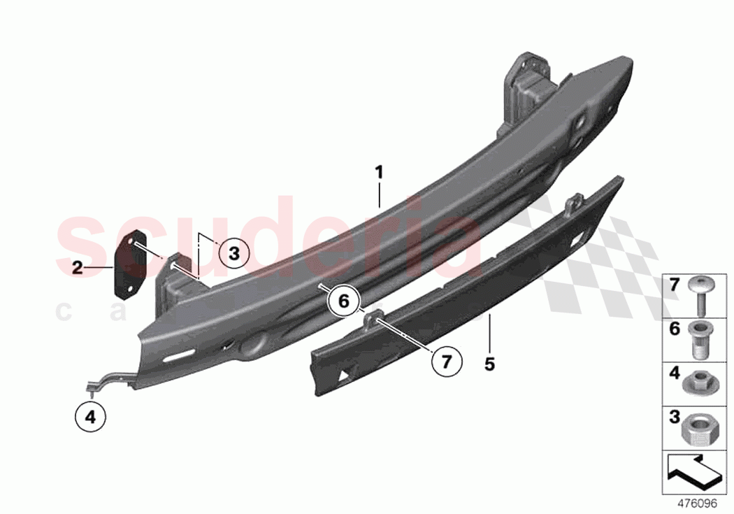 Carrier rear of Rolls Royce Rolls Royce Ghost RR4(2017-2019)