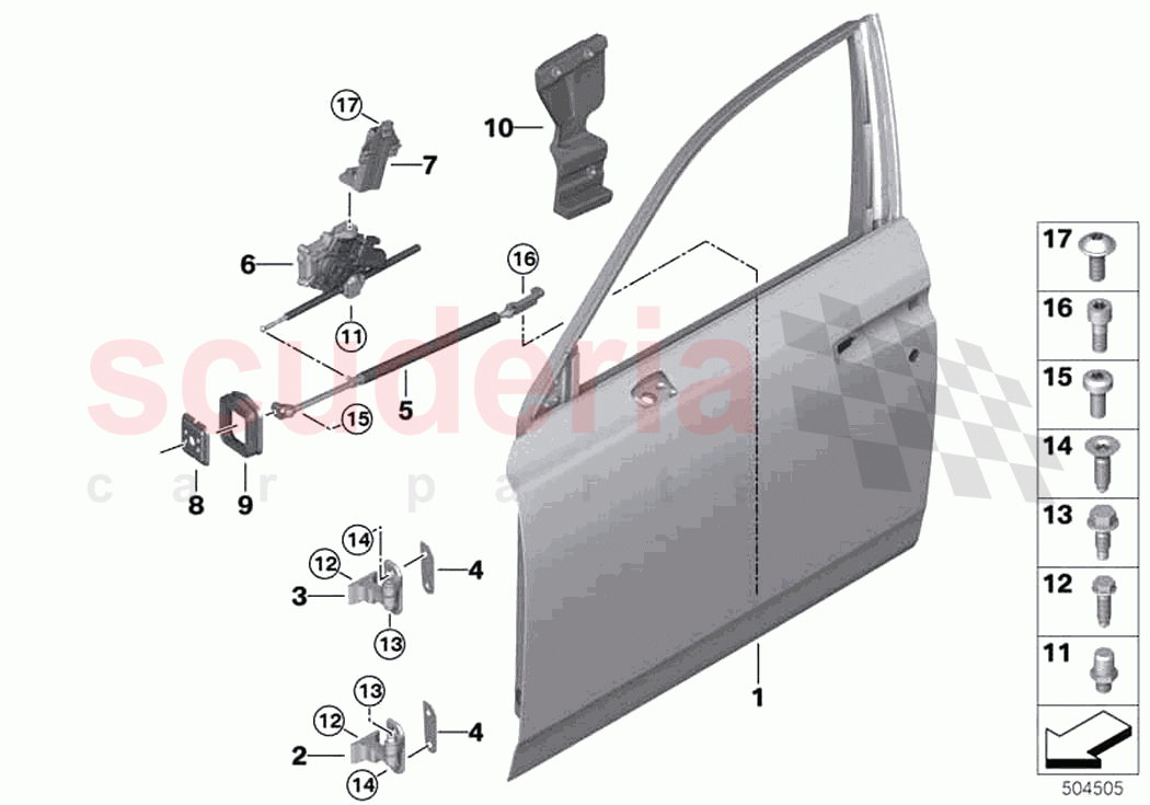 Front door hinge door brake of Rolls Royce Rolls Royce Phantom Extended RR12(2017-2023)