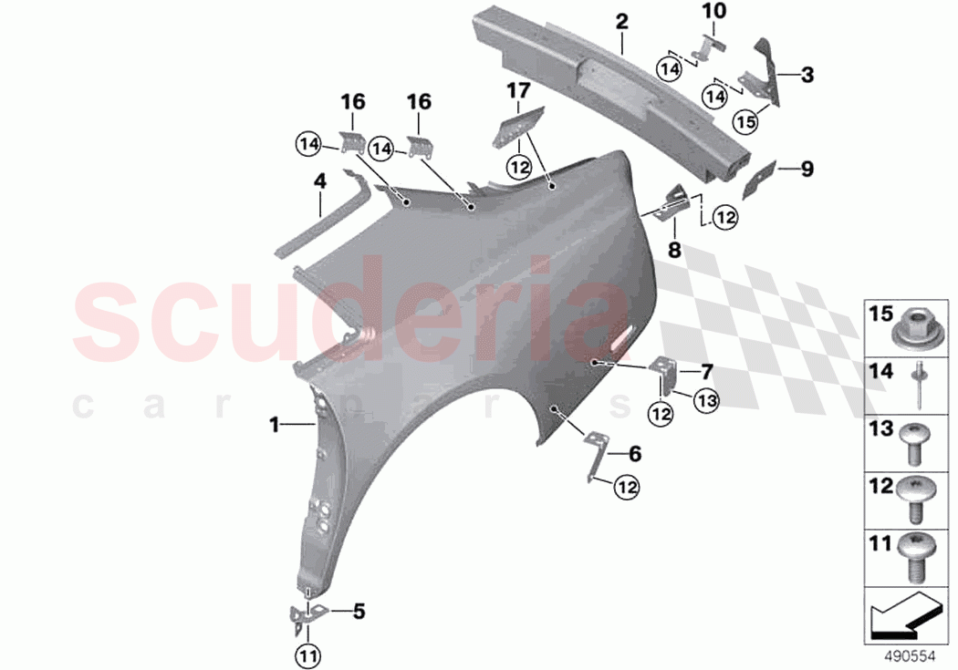 Side panel tail trim of Rolls Royce Rolls Royce Phantom Extended RR12(2017-2023)