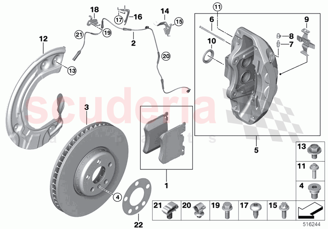 Front wheel brake of Rolls Royce Rolls Royce Phantom Extended RR12(2017-2023)