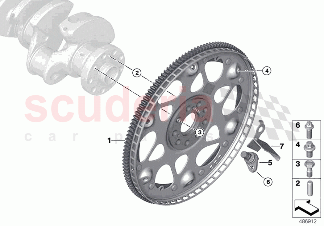Flywheel of Rolls Royce Rolls Royce Phantom Extended RR12(2017-2023)