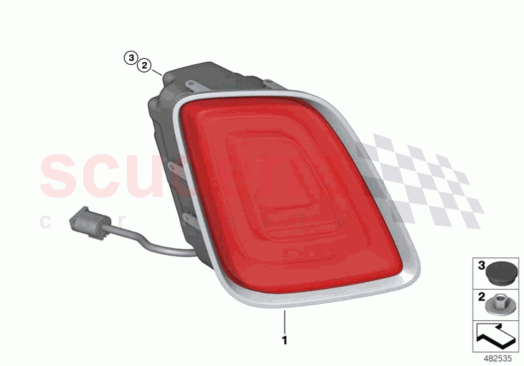 Rear light of Rolls Royce Rolls Royce Phantom Extended RR12(2017-2023)