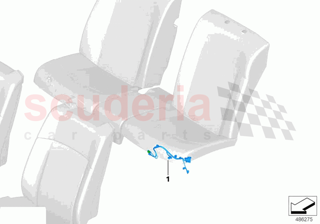 Rear seat wiring set of Rolls Royce Rolls Royce Phantom Extended RR12(2017-2023)