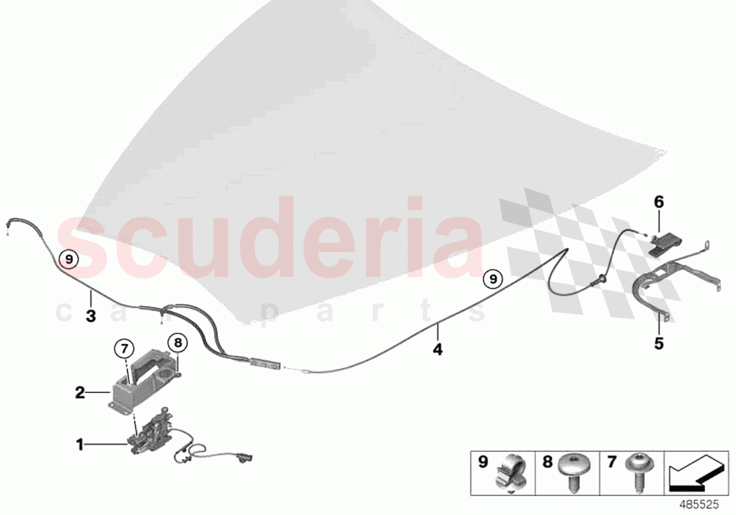 Bonnet closing system of Rolls Royce Rolls Royce Phantom RR11(2017-2023)