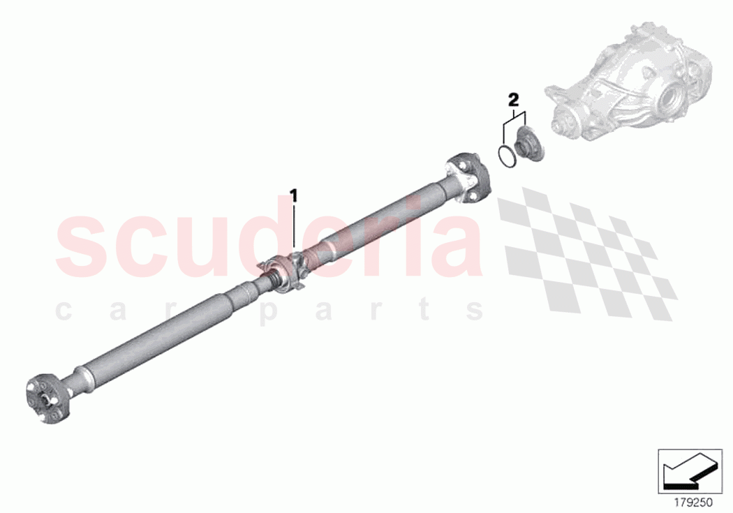 Propeller shaft flex disc insert nut of Rolls Royce Rolls Royce Phantom RR11(2017-2023)