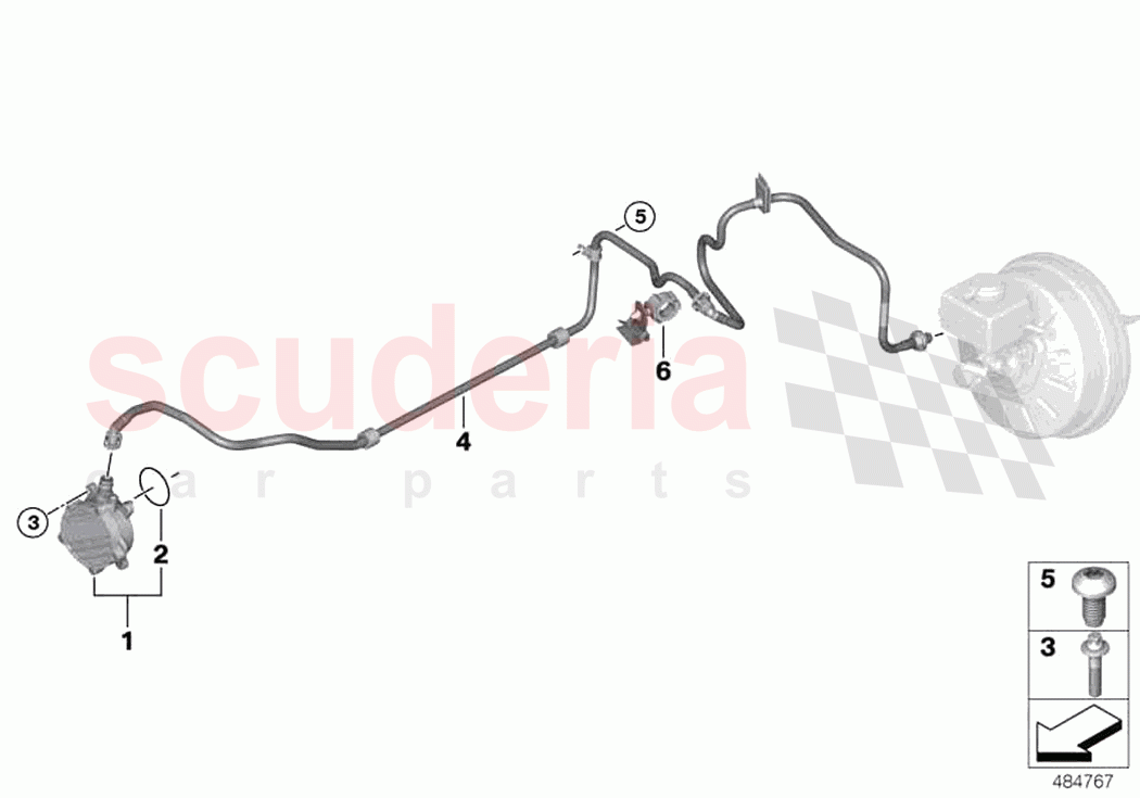 Vacuum pump with tubes of Rolls Royce Rolls Royce Phantom RR11(2017-2023)