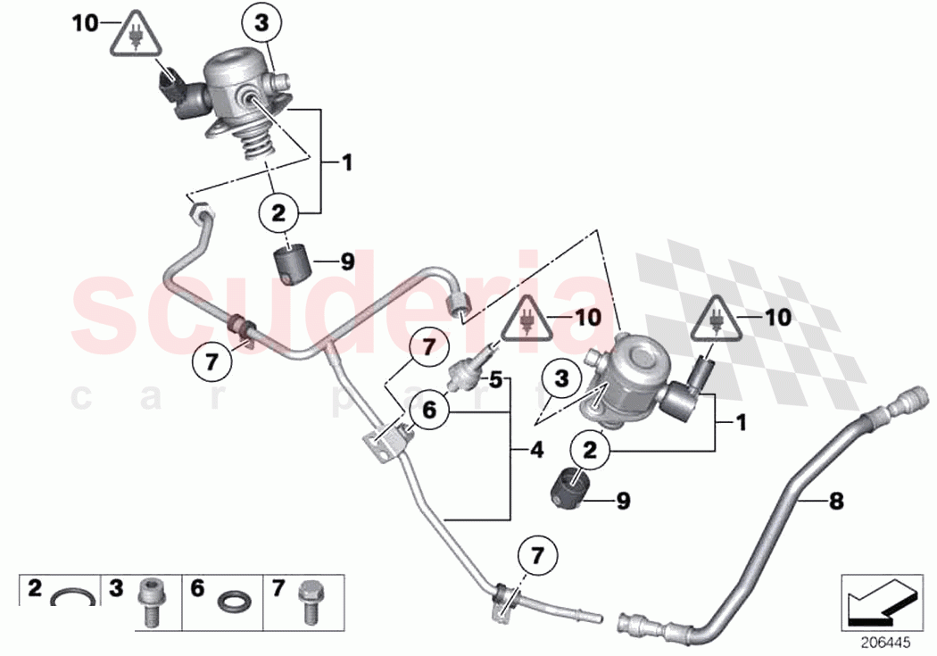 High pressure pump Tubing of Rolls Royce Rolls Royce Phantom RR11(2017-2023)