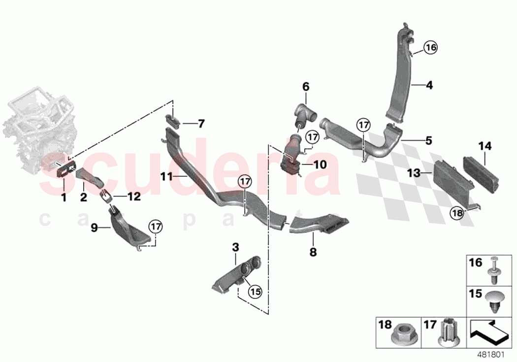 Air channel of Rolls Royce Rolls Royce Phantom RR11(2017-2023)