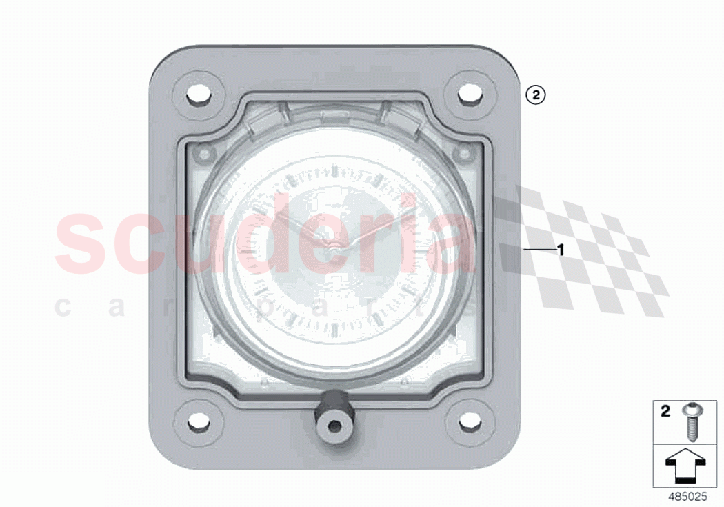 Analogue clock of Rolls Royce Rolls Royce Phantom RR11(2017-2023)