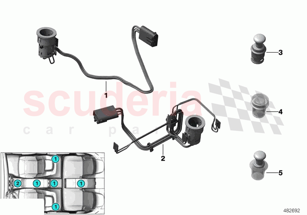 Cigarette lighter power sockets of Rolls Royce Rolls Royce Phantom RR11(2017-2023)