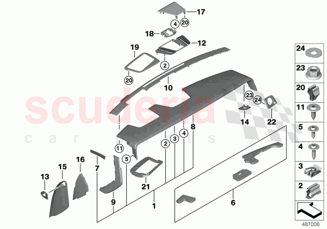 Instrument panel upper part of Rolls Royce Rolls Royce Phantom RR11(2017-2023)