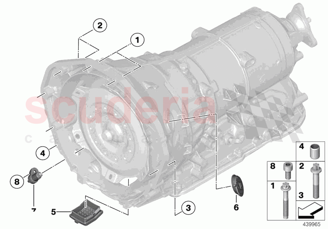 Transmission mounting parts of Rolls Royce Rolls Royce Wraith RR5(2017-2023)