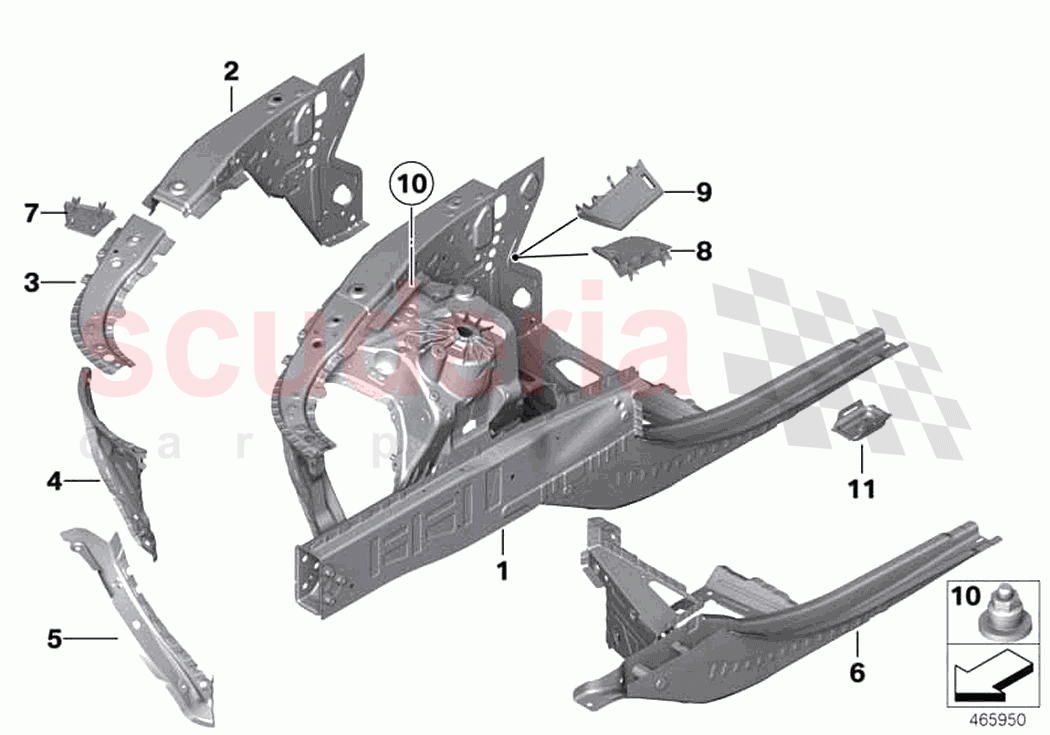 Wheelhouse engine support of Rolls Royce Rolls Royce Wraith RR5(2017-2023)