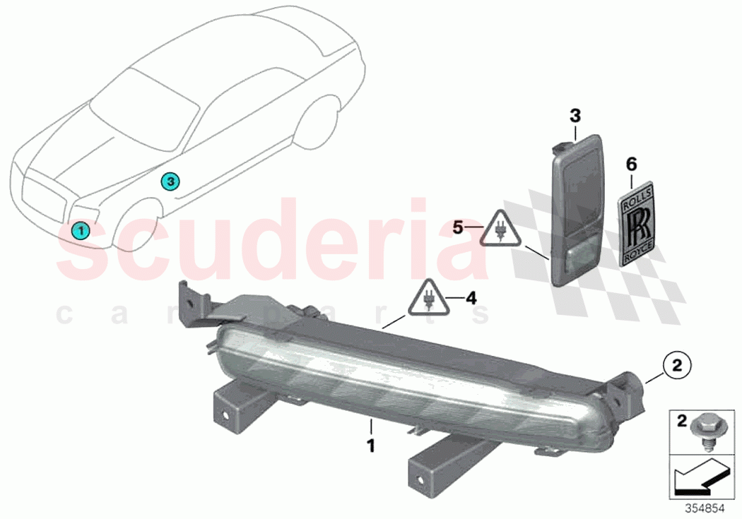 indicators front side of Rolls Royce Rolls Royce Wraith RR5(2017-2023)