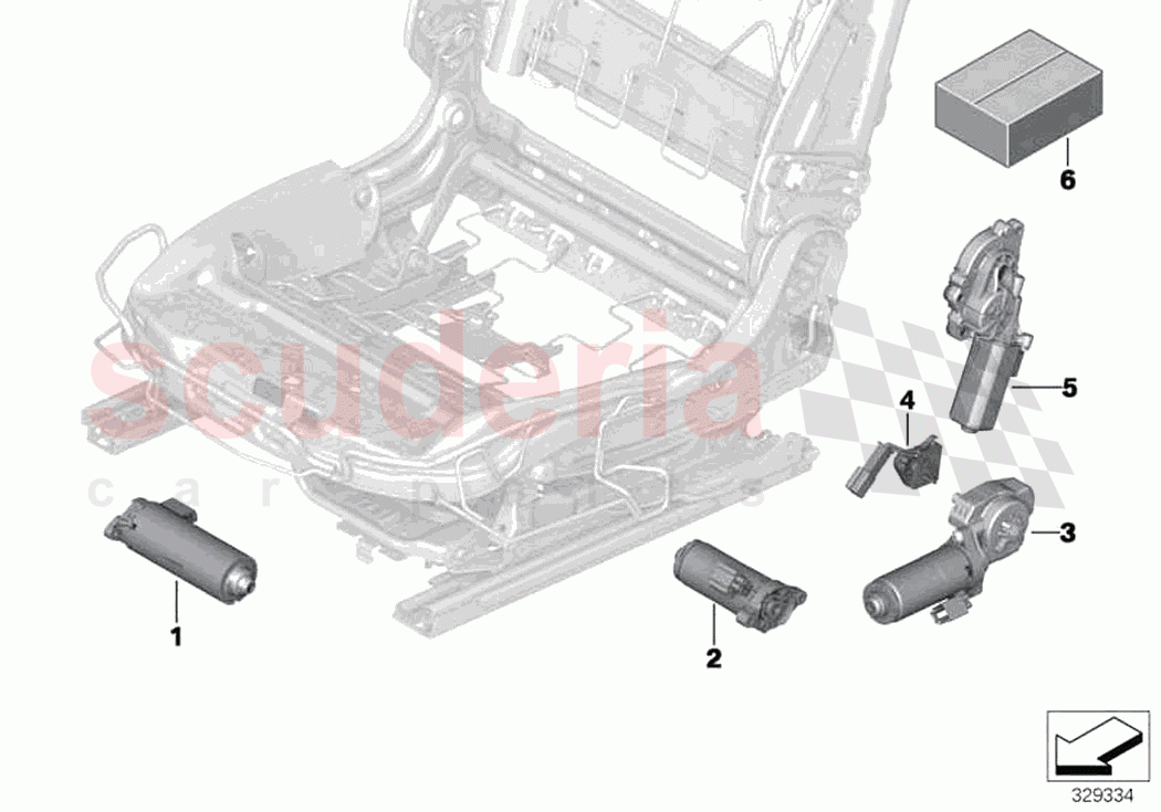 Seat front electrical system drives of Rolls Royce Rolls Royce Wraith RR5(2017-2023)
