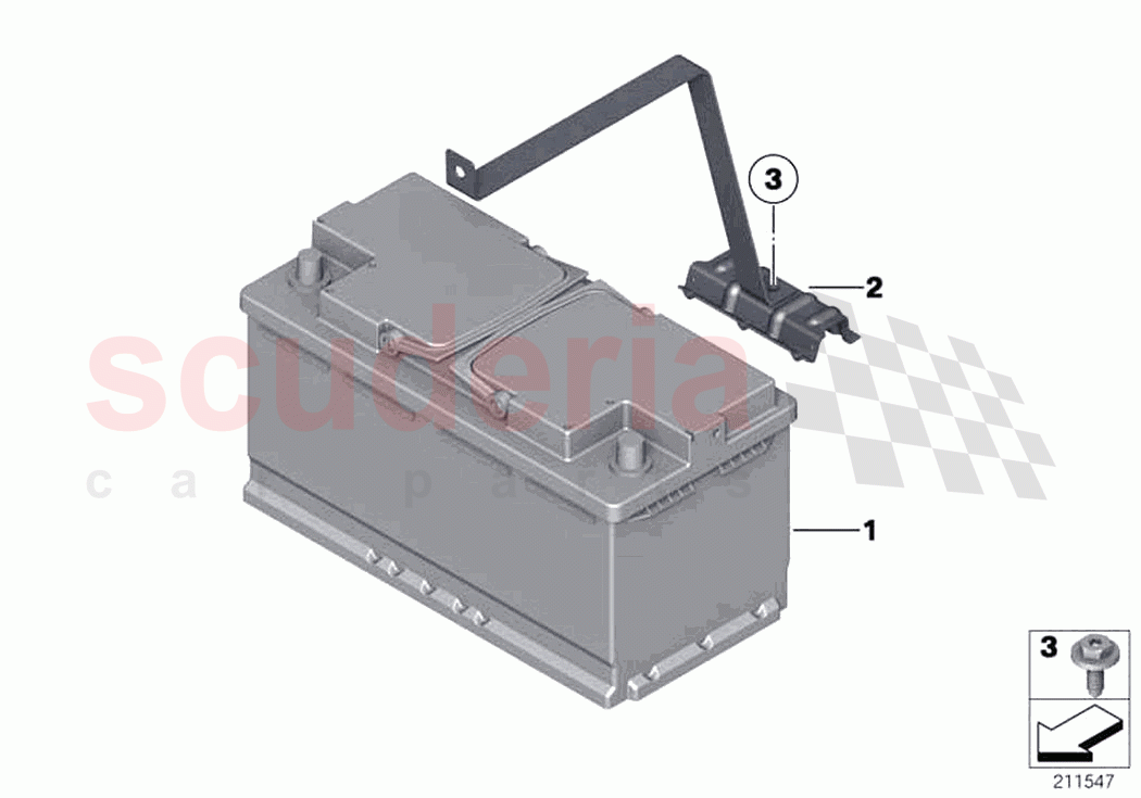 Original BMW battery of Rolls Royce Rolls Royce Wraith RR5(2017-2023)