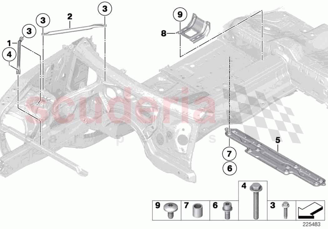 Reinforcement body of Rolls Royce Rolls Royce Wraith RR5(2017-2023)
