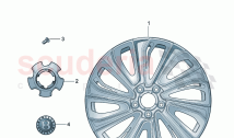 Aluminium rim Hub cap Mulliner Styling Specification D - MJ 2021>>