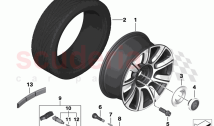 Light alloy wheel styling 821