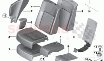 Seat rear cushion cover comfort seat