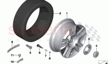Light alloy wheel styling 615