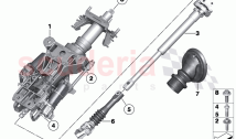 Add on parts electr steering column adj