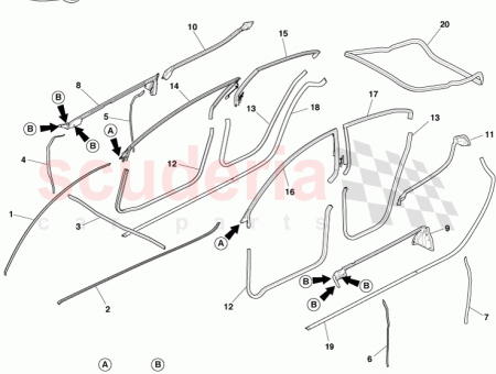 Photo of REAR DOOR PRIMARY SEAL LH ED43 F20709…