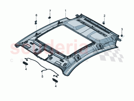 Photo of moulded headlining leather D 11 12 2023…