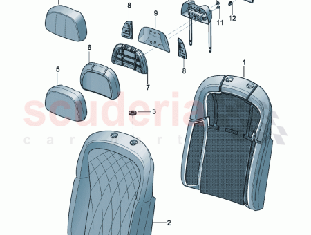 Photo of padding for backrest with heater element Wellness 3SE…