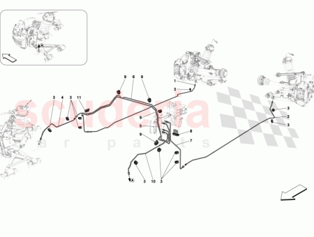 Photo of LH REAR BRAKE PIPE FROM IPB TO DISCONNECTOR…