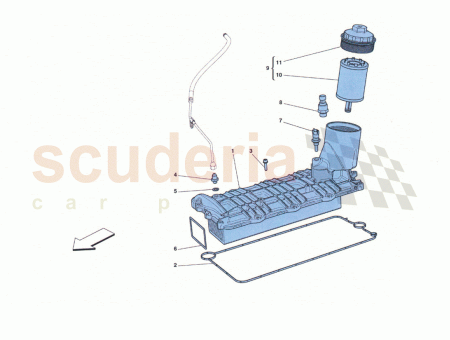 Photo of GASKET BETWEEN HEAT EXCHANGER AND CRANK CASE…