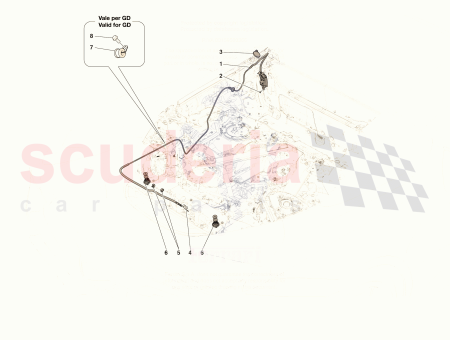 Photo of COMPL ENGINE COMPARTMENT LID OPENER HANDLE…