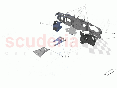 Photo of FRONT HEAT SHIELD UNDER CENTRE TUNNEL UNIT…