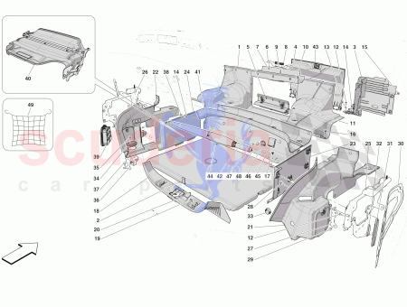 Photo of LUGGAGE COMPARTMENT SEPARATOR FASTENER BRACKET…
