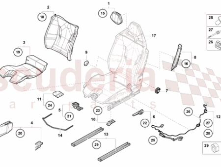 Photo of ACTUATING LEVER FOR SEAT TILT ANGLE ADJUSTMENT…